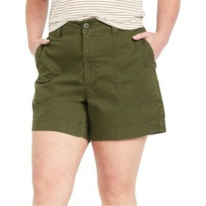 Old Navy High-Waisted OGC Chino Shorts w/5” inseam in Conifer (Green) EUC, Sz L